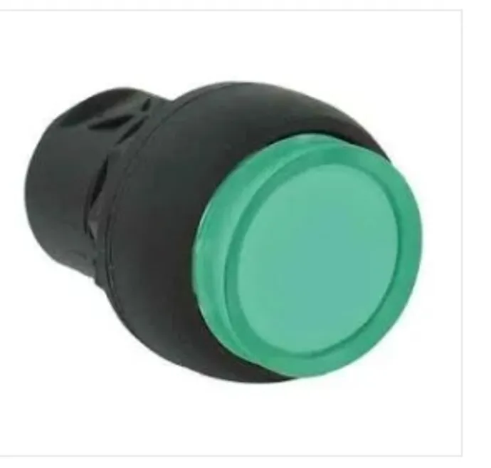 800FM-LE3. PULSADOR IL. MOM. SALIENTE METALICO COLOR VERDE MARCA ALLEN BRADLEY