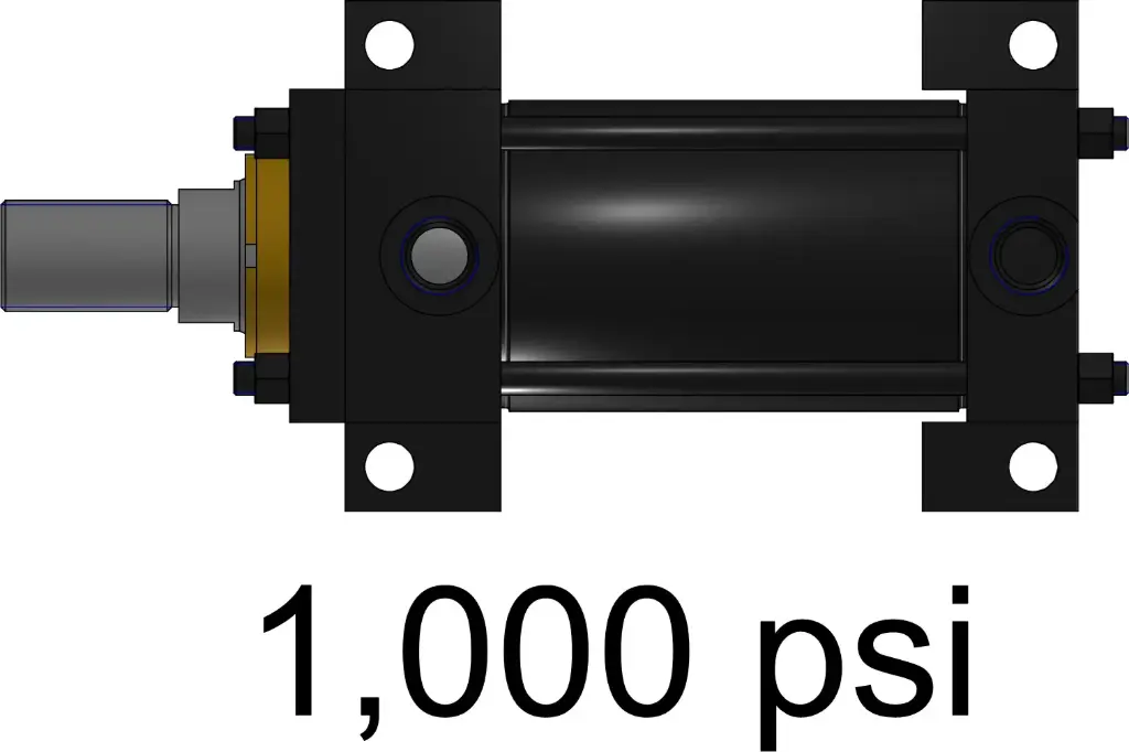 Cilindro hidraulico PARKER 4 stroke 1000 psi